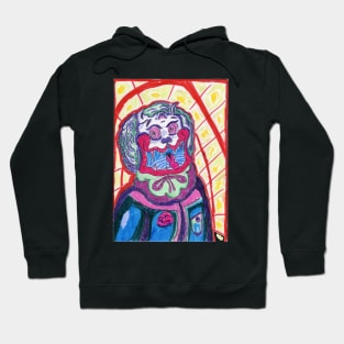 Gothic Bulldog Clown Hoodie